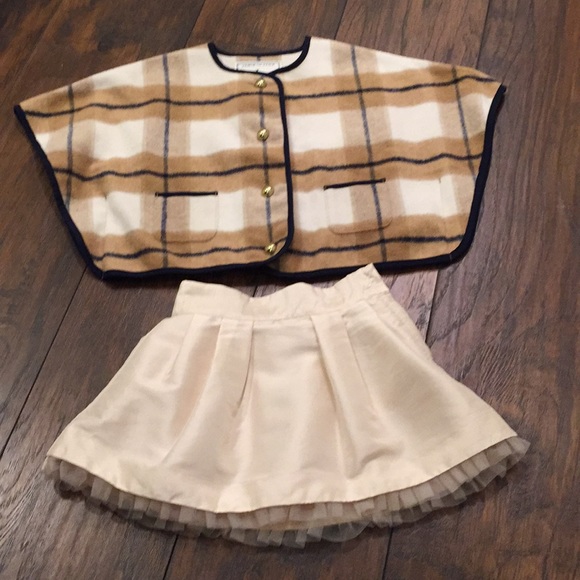 Janie and Jack Other - Janie and Jack 2-Piece Outfit: Cape & Skirt